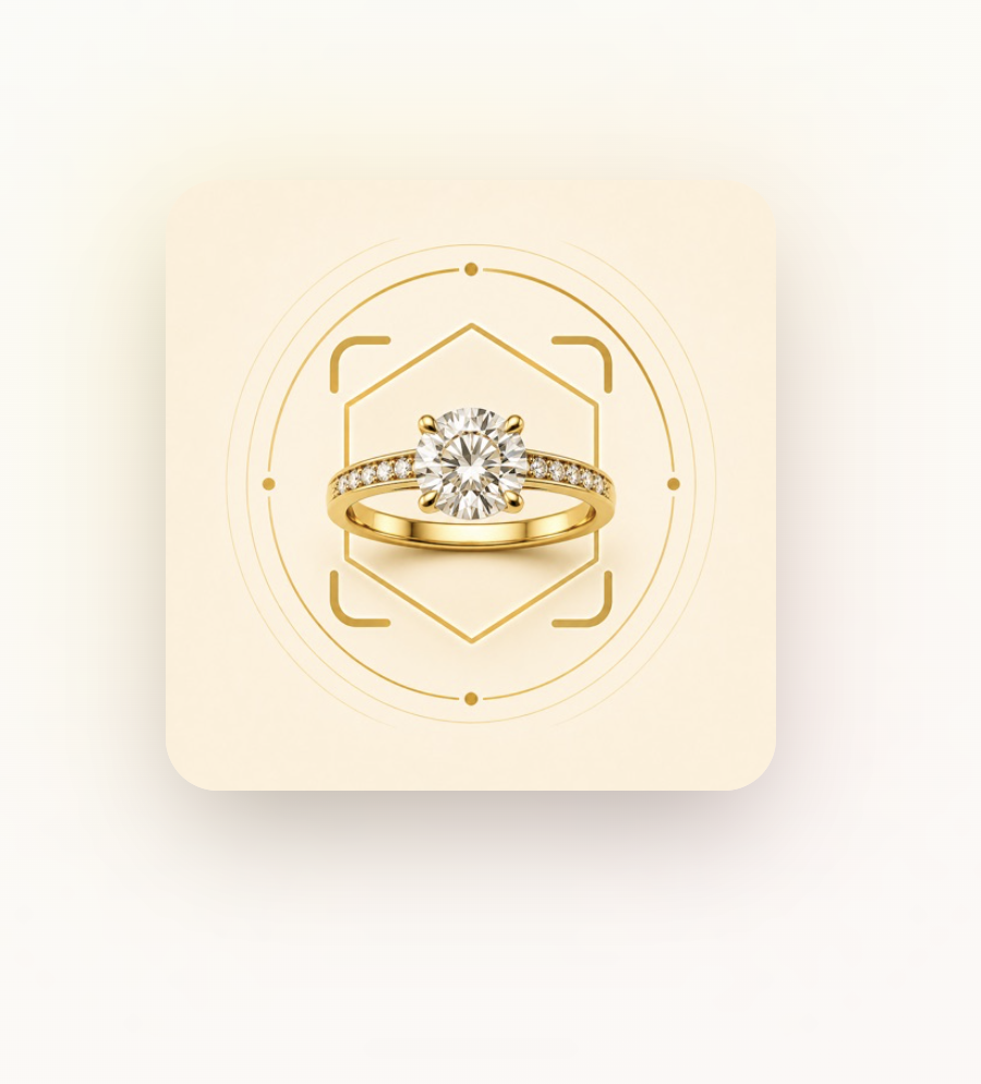 Jewelry Identifier: JewelValue scanning a diamond ring